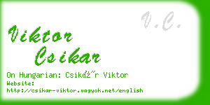 viktor csikar business card